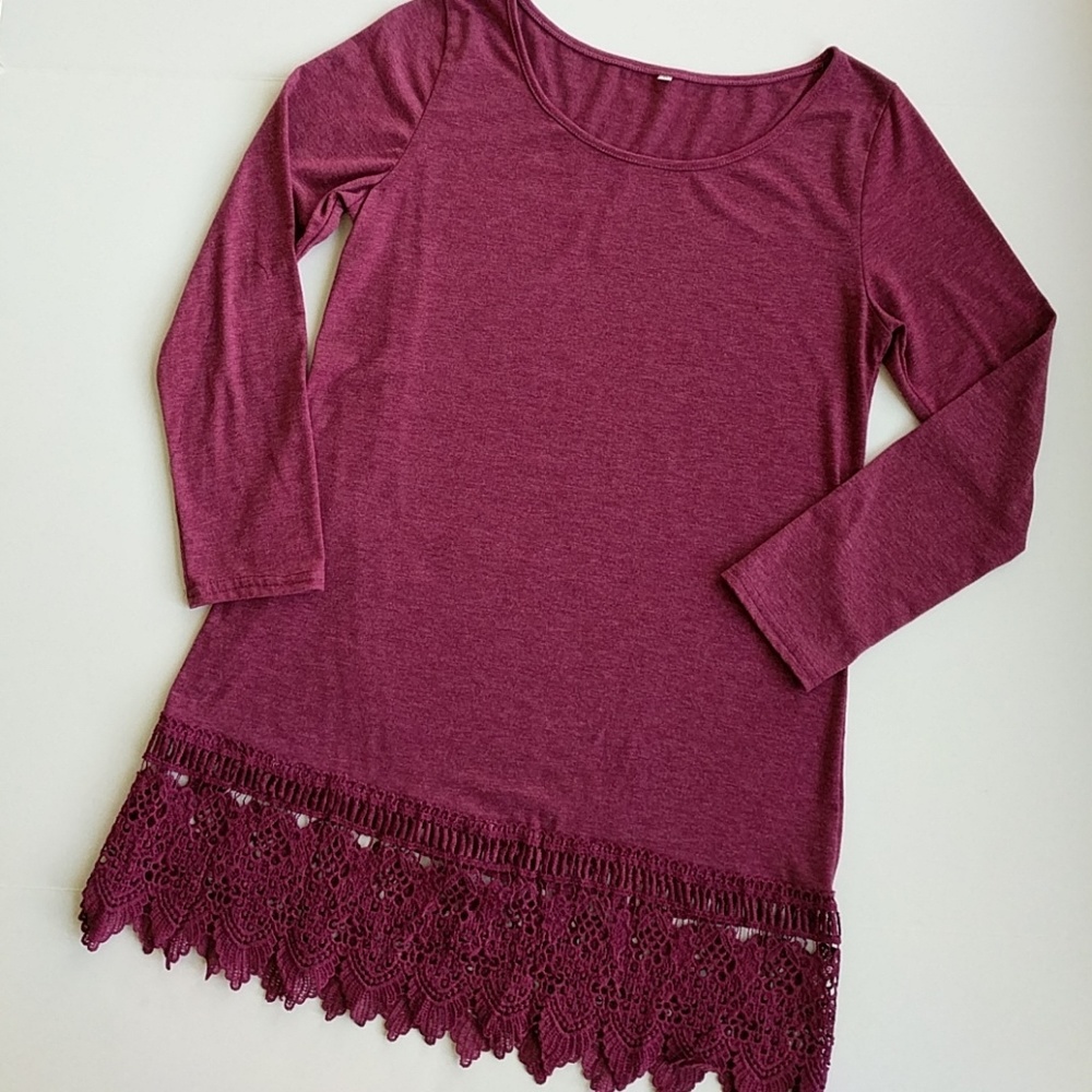 Wine dress/tunic/extender